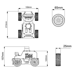Hiwonder Raspberry Pi 5 Robot Car - MentorPi A1 ROS2