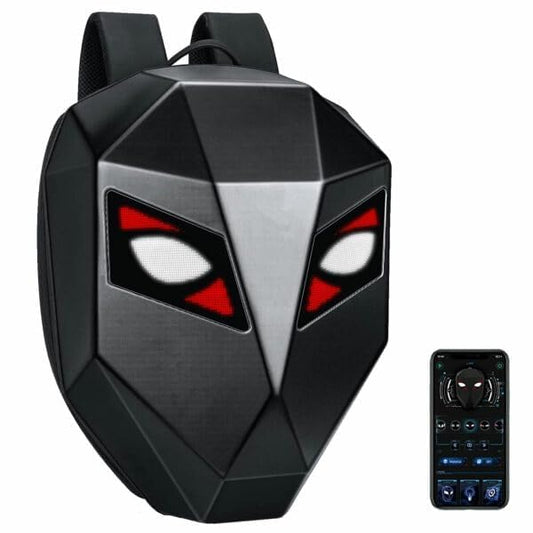 CalmoraLED Backpack HELMET Bag Motorcycle Riding Backpack, Hard Shell Travel Bag LED Motorbike Luggage Bags High-Capacity Helmet