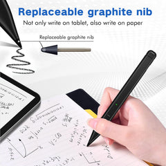 CALMORA Slim Pen 2 for Microsoft Surface with 4096 Pressure, Eraser & Right-Click, Palm Rejection,Graphite Nib,for Surface Pro 12/11/10/9/8/7/6/5/4/X,Surface Go 4/3/2,Book 3/2/1,Laptop1-6,Surface Studio 2+/2