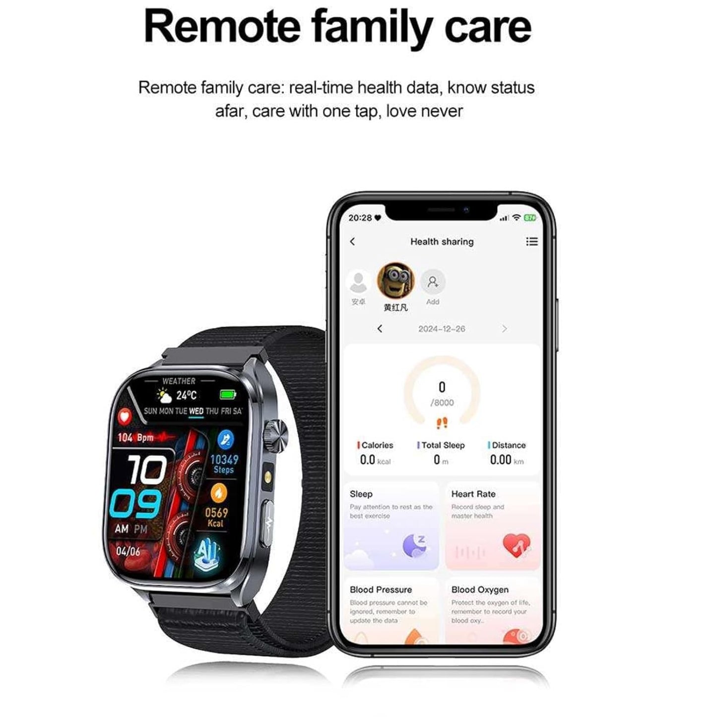 CALMORA 2025 Smart Watch with Bluetooth Calling & ECG HRV Tracking | SpO2 Heart Rate Fitness Tracker, Sleep Monitor, Sports Modes Waterproof Smartwatch for Android iPhone