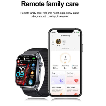 CALMORA 2025 Smart Watch with Bluetooth Calling & ECG HRV Tracking | SpO2 Heart Rate Fitness Tracker, Sleep Monitor, Sports Modes Waterproof Smartwatch for Android iPhone