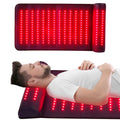 CALMORA Infrared Red Light Therapy, Red Light Therapy Mat with Neck Support, 660nm&850nm NIR Deep Wavelength Blanket Pad for Back Belly Knee Shoulder HIPS Body Pain Relief