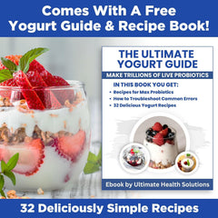 CALMORA Ultimate Probiotic Yogurt Maker w/Adjustable Time & Temp Control - Make Trillions of Live Probiotics (Two 1-Quart Containers) - Best Xmas Gifts & Presents for Men & Women