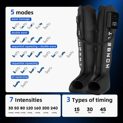 CALMORA Leg Massager Air Compression Massage Sports Recovery System Physiotherapy Machine Lymphatic Drainage Boots for Circulation