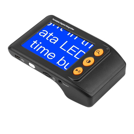 Portable Digital Video Magnifier Electronic Reading Aid 3.5 Inch LCD Screen for Low Vision 2x-25x Zoom Foldable Handle