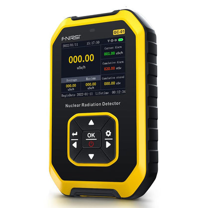 Premium Geiger Counter Radiation Detector, Rechargeable Handheld Nuclear Radiation Dosimeter for Protection and Survival Gear, Beta Gamma X-ray Monitor Meter with LCD Displayv