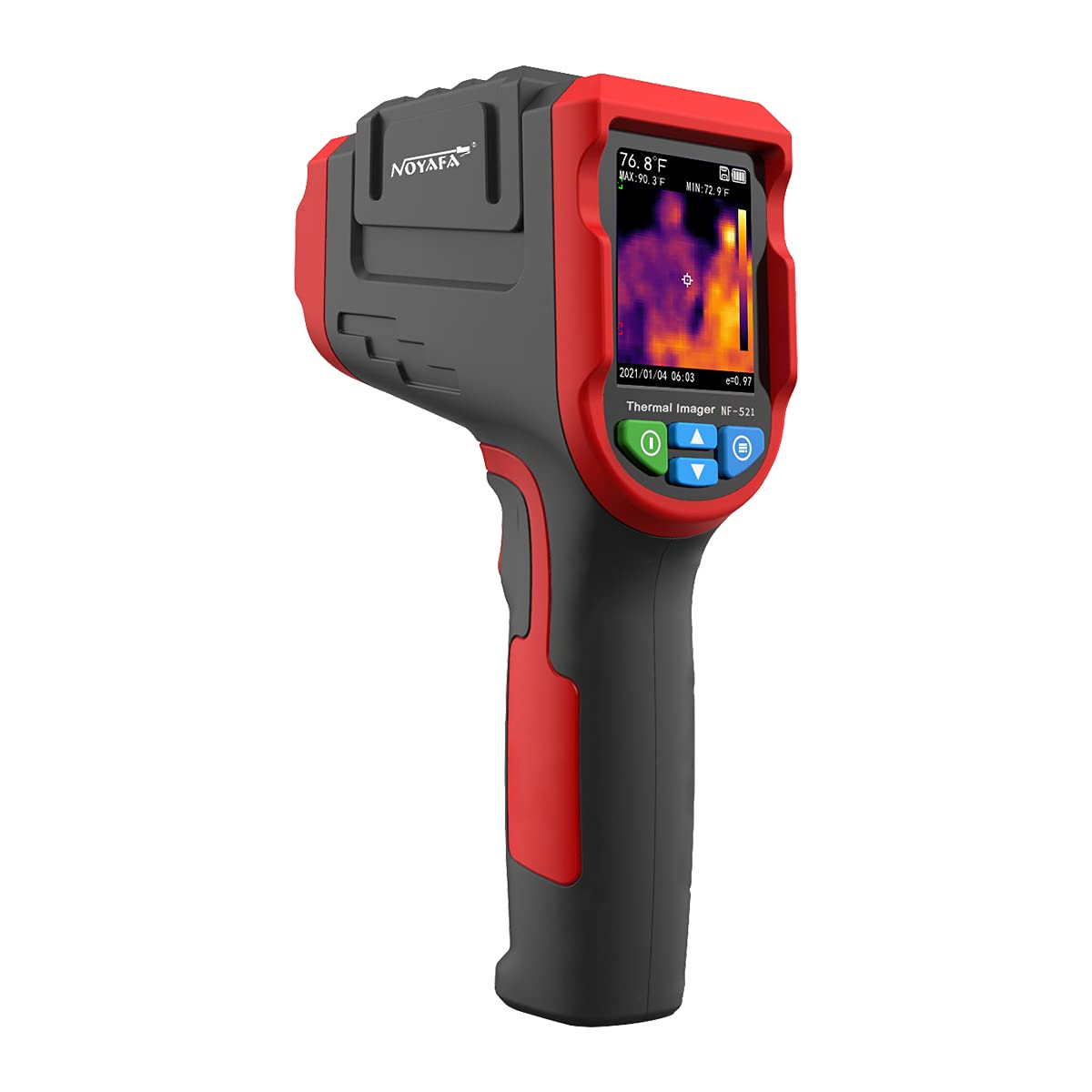 CALMORA Industrial Thermal Imaging Device NF-521, Thermal Imaging Camera with 2.4 Inch LCD Display, 24 * 24 Pixels Resolution with Memory Storage