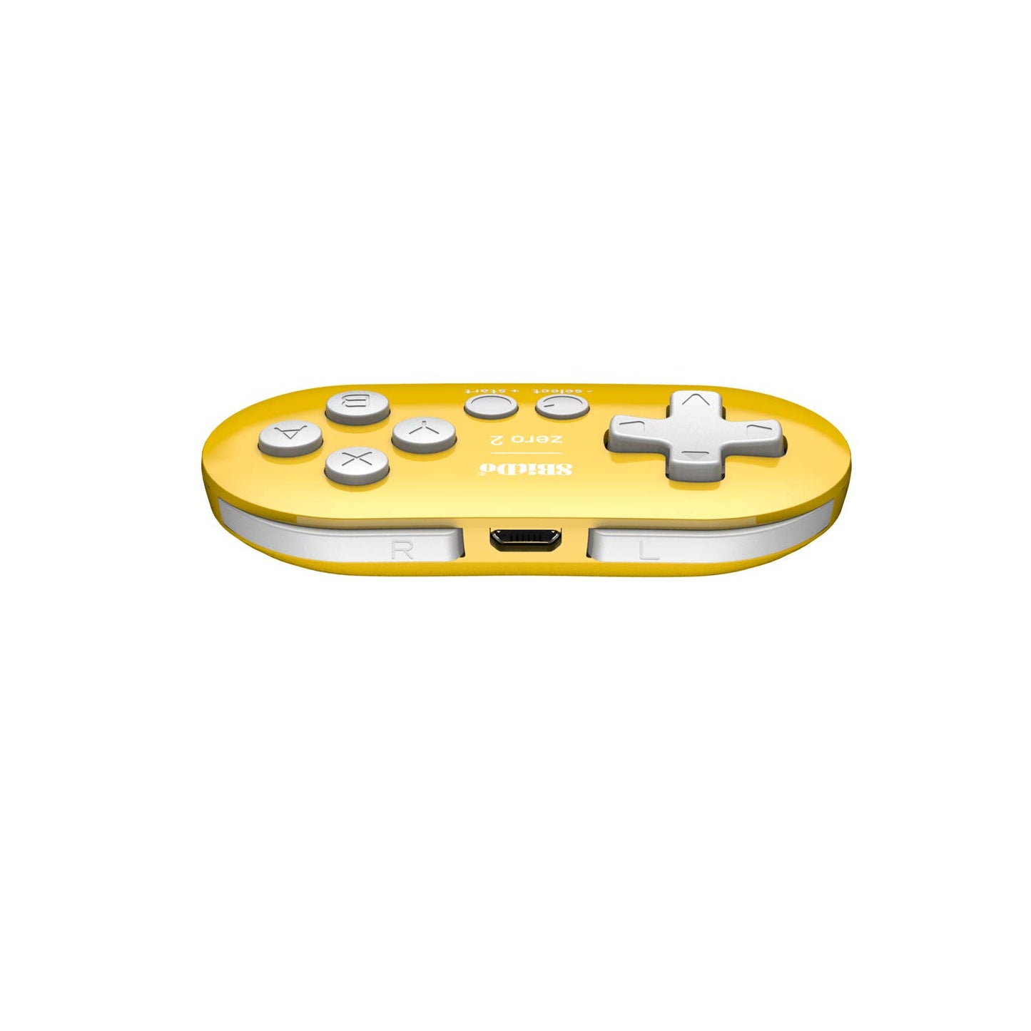 8Bitdo Zero 2 Bluetooth Key Chain Sized Mini Controller for Nintendo Switch, Windows, Android and macOS (Yellow Edition)