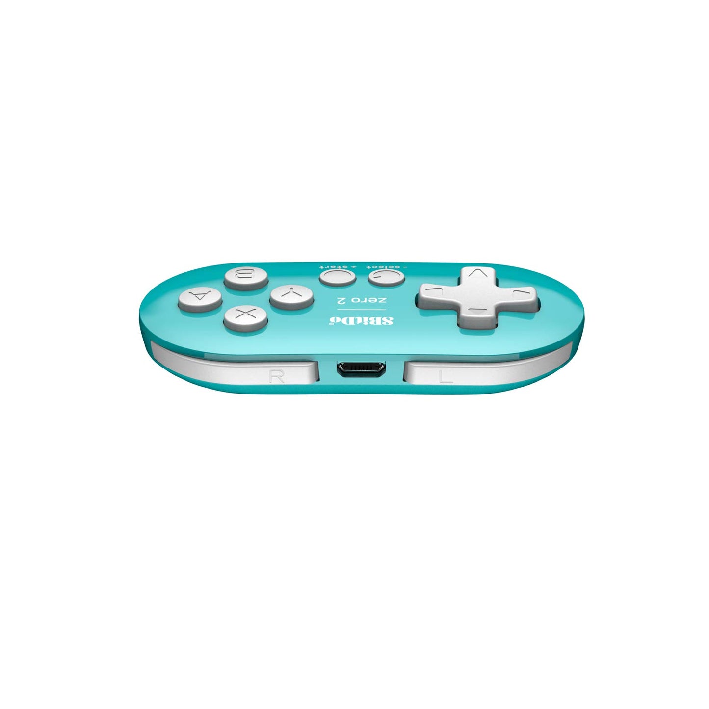 8Bitdo Zero 2 Bluetooth Key Chain Sized Mini Controller for Nintendo Switch, Windows, Android and macOS (Turquoise Edition)
