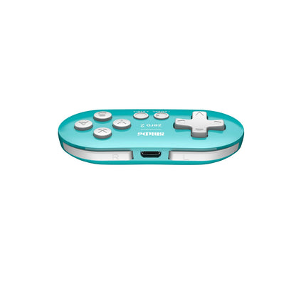 8Bitdo Zero 2 Bluetooth Key Chain Sized Mini Controller for Nintendo Switch, Windows, Android and macOS (Turquoise Edition)