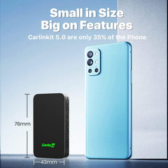 CARLINKIT 5.0 Wireless Adapter for CarPlay/Android Auto - Ultimate Performance: Unbeatable Stability, Low Latency, Siri/Google Assistant, Compatible with Wired CarPlay/Android Auto Vehicles
