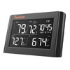 Temtop CO2 Air Quality Monitor PM2.5 Thermometer Data Export P20C - Black
