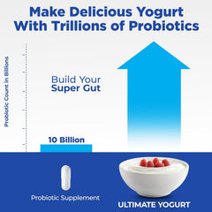 CALMORA Ultimate Probiotic Yogurt Maker w/Adjustable Time & Temp Control - Make Trillions of Live Probiotics (Two 1-Quart Containers) - Best Xmas Gifts & Presents for Men & Women