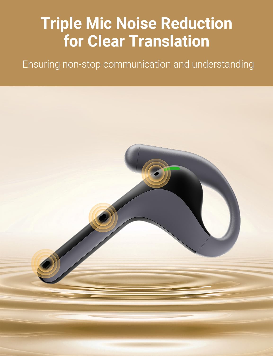 CALMORA Timekettle W4 Pro AI Interpreter Earbuds,Bidirection Simultaneous Translation, Translator Device Supporting 40 Languages,Tanslator Earbuds for Video and Phone Calls, Compatible with iOS and Android