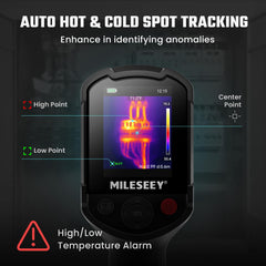 CALMORA TR10 Thermal Camera, Super Resolution 240 x 240, Refresh Rate 25 Hz, Portable Infrared Imager from -4°F to 1022°F, 8 Hours Battery Life