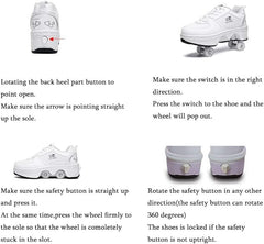 Roller Skates for Women - Adjustable Quad Skating Shoes