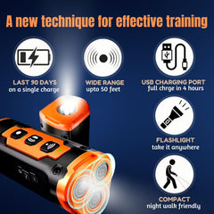 Ultrasonic Dog Repellent Device - 50ft Range, Rechargeable