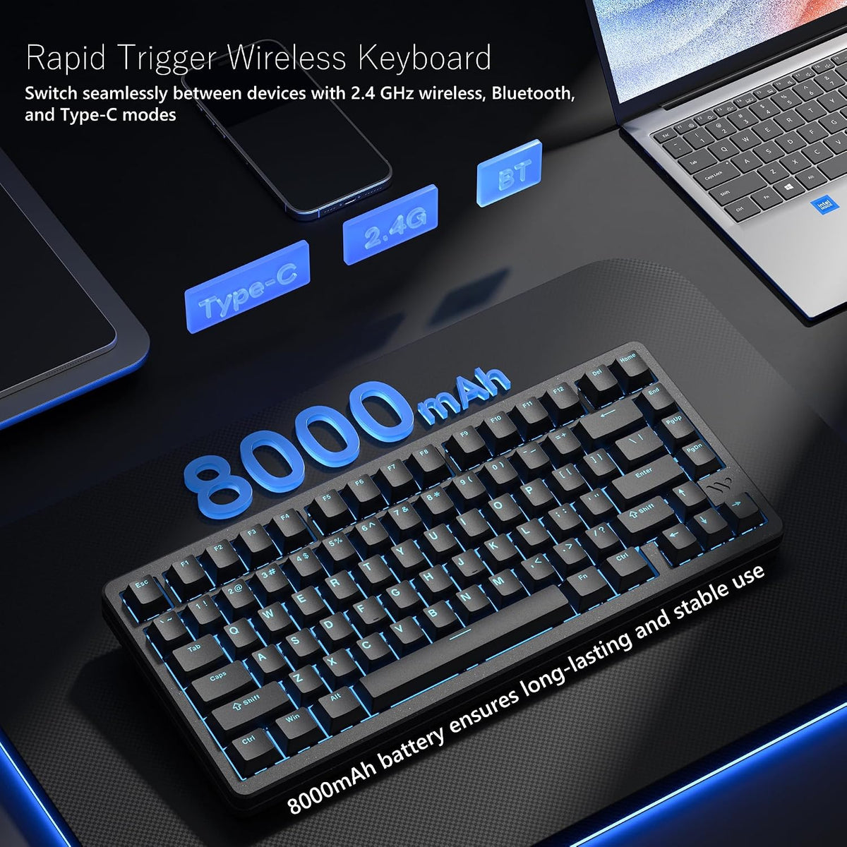 Womier SK75 TMR/HE Keyboard Gaming 75% Hall Effec, Mechanical Keyboard (Delivery in 12-15 Days)