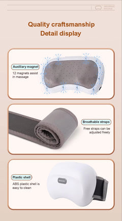 CALMORA Electric Heating Kneading Dual Roller Waist Massage Belt Jade Roller Slimming Vibrating Abdominal Massager Machine