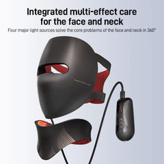 CALMORA Laser Therapy Face Mask, Red Light LED Facial Mask with 4 Wavelengths, Anti-Aging Skin Tightening, Wrinkle Reduction, Collagen Boost
