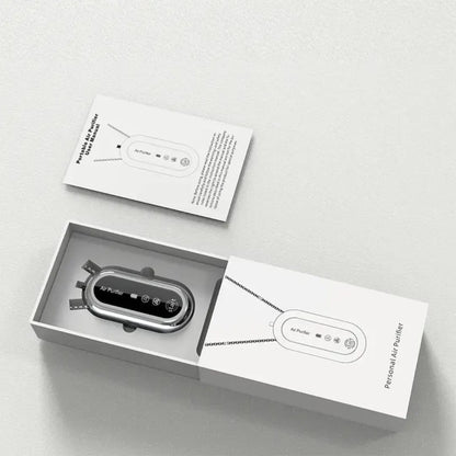 Calmora Wearable Air Purifier Necklace, Personal Portable Air Freshner Ionizer with Necklace and Rechargeable Battery, Small Size/One-Button Start/Low Noise for Adults Kids