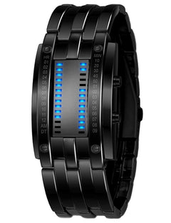 Reginald Digital Men's Watch (Silver Dial Silver Colored Strap)