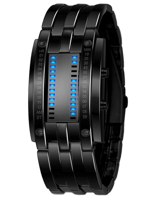 Reginald Digital Men's Watch (Silver Dial Silver Colored Strap)