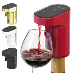 Wine Aerator – Electric Quantified Wine Pourer – Compact Wine Aerator Pourer with Adjustable Dispensing - Auto Drink Pourer for All Bottle Sizes – Easy to Use and Intuitive Design