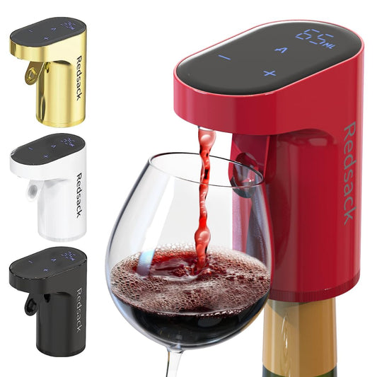 Wine Aerator – Electric Quantified Wine Pourer – Compact Wine Aerator Pourer with Adjustable Dispensing - Auto Drink Pourer for All Bottle Sizes – Easy to Use and Intuitive Design