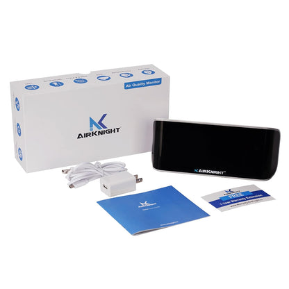 AirKnight 9-in-1 Indoor Air Quality Monitor, Portable CO2 Monitor | VOC Sensor | Formaldehyde Detector