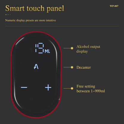 Wine Aerator – Electric Quantified Wine Pourer – Compact Wine Aerator Pourer with Adjustable Dispensing - Auto Drink Pourer for All Bottle Sizes – Easy to Use and Intuitive Design