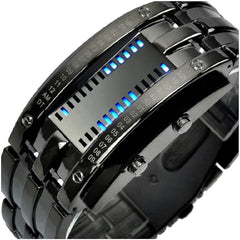 Reginald Digital Men's Watch (Silver Dial Silver Colored Strap)