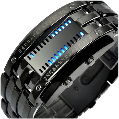 Reginald Digital Men's Watch (Silver Dial Silver Colored Strap)