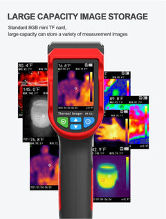 CALMORA Industrial Thermal Imaging Device NF-521, Thermal Imaging Camera with 2.4 Inch LCD Display, 24 * 24 Pixels Resolution with Memory Storage