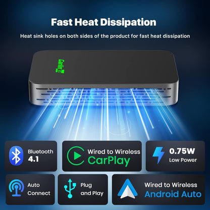 CARLINKIT 5.0 Wireless Adapter for CarPlay/Android Auto - Ultimate Performance: Unbeatable Stability, Low Latency, Siri/Google Assistant, Compatible with Wired CarPlay/Android Auto Vehicles