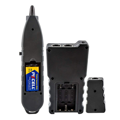 Advanced Cable Tester with PoE Multifunction Wire Tracker Network Cable Tester for te Toner Tool Kit with Bag Probe Audio Tone for LAN CAT5 CAT6 Tracker Underground Telephone Line Finder Home Repair