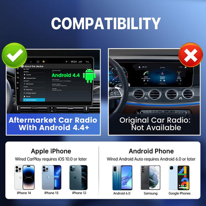 Carlinkit-CCPA for Android aftermarket Screen, Need to Install autokit apk, Screen mirroring/Wireless carplay/Wireless Android auto (not Original Wired carplay car)
