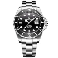 Men’s Watches Full Automatic Mechanical Wrist Watch for Men Stainless Steel Fashion Casual Business Dress Analogue Watch Man