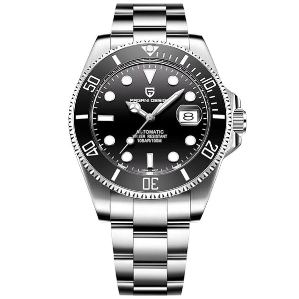 Men’s Watches Full Automatic Mechanical Wrist Watch for Men Stainless Steel Fashion Casual Business Dress Analogue Watch Man