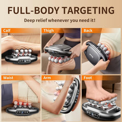 CALMORA 16 Head Deep Tissue Massage Gun for Muscle Pain Relief – Percussion Massager with 30 Speeds & 3 Modes, Quiet Handheld Massage Gun for Back, Neck, Legs & Full Body Recovery