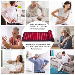 CALMORA Infrared Red Light Therapy, Red Light Therapy Mat with Neck Support, 660nm&850nm NIR Deep Wavelength Blanket Pad for Back Belly Knee Shoulder HIPS Body Pain Relief