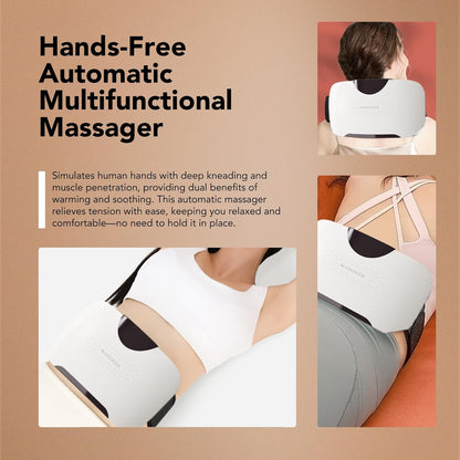 CALMORA Electric Abdominal Massager, Stomach Massager for Digestion, Belly Cellulite Massage for Flattening Belly, Relieves Discomfort Caused by Bloating, Constipation, Stomach Pain