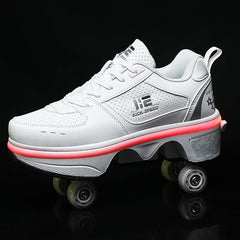 Roller Skates for Women - Adjustable Quad Skating Shoes