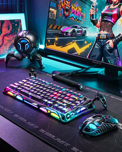 GravaStar Mercury V75 PRO Hall Effect Gaming Keyboard, 75% Wired Magnetic Keyboard, 8000Hz Polling Rate, UFO Magnetic Switches, 0.005mm Rapid Trigger, Adjustable Actuation, CNC Aluminum