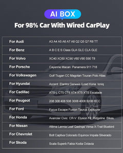 2023 CarlinKit ai Box Android Auto Wireless 4G Cellular,4+64G,8Core, Only Fit for Cars with OEM/Factory Wired CarPlay,Wireless CarPlay&Android System,Built-in Navigation,Support YouTube Netflix,etc