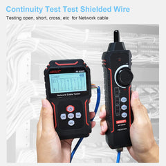 New Upgraded NF-8209S Network Cable Tester, Multifunctional Cable Length Tester for The CAT5, CAT6, LAN Cable Finder and POE Tester