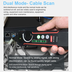 New Upgraded NF-8209S Network Cable Tester, Multifunctional Cable Length Tester for The CAT5, CAT6, LAN Cable Finder and POE Tester