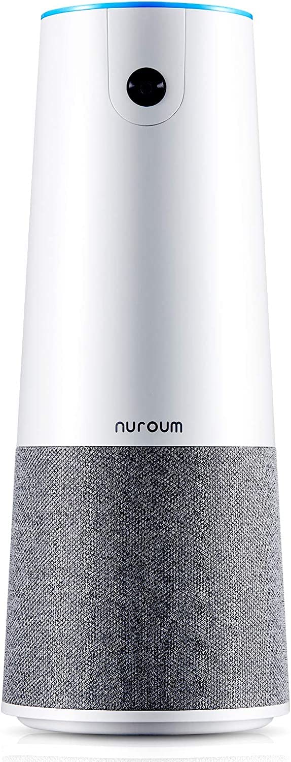 NUROUM HD 1080P Conference Webcam Microphone&Speaker for Video Call, All-in-1 Ultra Wide-Angle 100° Camera, 13ft Voice Pickup, AI Noise-Cancel, USB Plug&Play, Speakerphone&Cam Meeting System