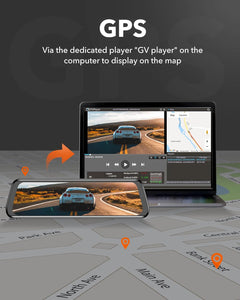 WOLFBOX 2.5K Dash Cam Mirror for Car, Rear View Mirror Camera with 10" IPS Full Touch Screen, Dual Dash Camera 1440P Front and Rear Mirror with 1080P Backup Camera, Free Card & GPS