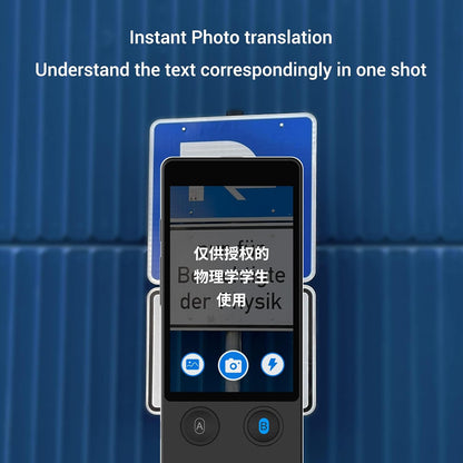 Offline Language Translator Device, No WiFi or SIM Card Needed Latest AI Voice Translator, 144 Languages and Accents 97% Accuracy with 3.7 inch Touchscreen Instant Two Way Translation